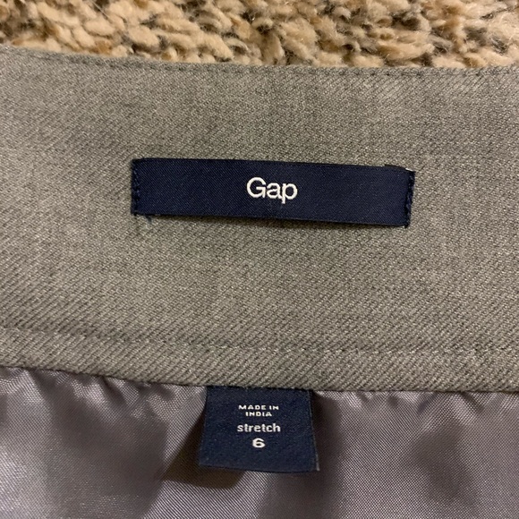 Gap Grey Pleated Skirt w/Tie, 6 - Picture 6 of 7